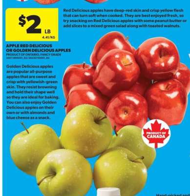 Apple Red Delicious or Golden Delicious Apples