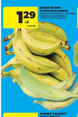 Green or Ripe Plantain Bananas