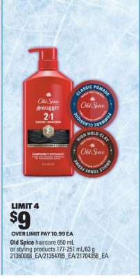 Old Spice Haircare or Styling Products