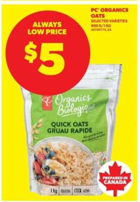 PC Organics Oats