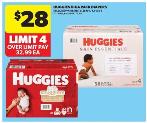 Huggies Giga Pack Diapers