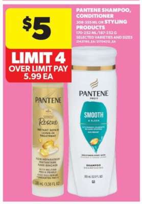 Pantene Shampoo, Conditioner or Styling Products