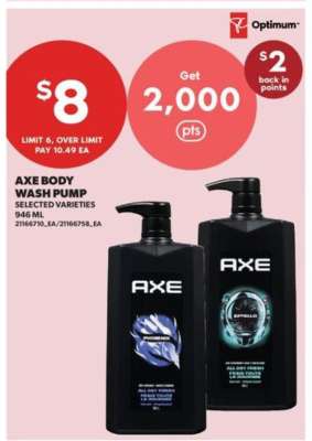AXE Body Wash Pump