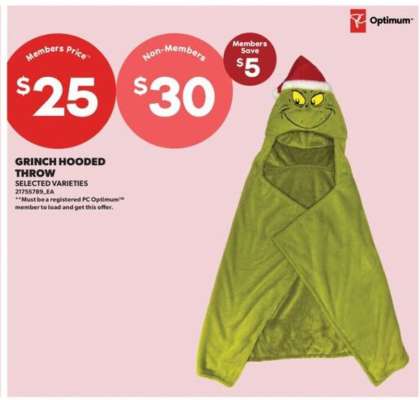 Grinch Hooded Throw