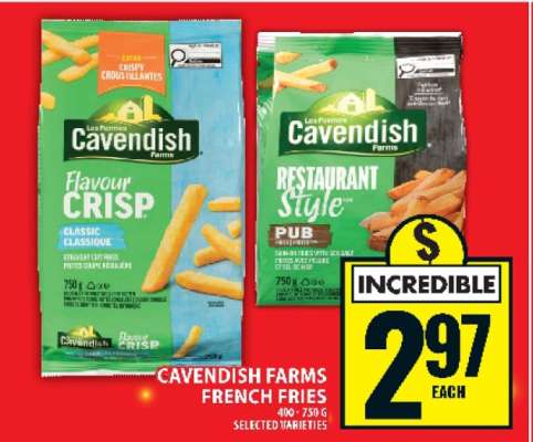 CAVENDISH FARMS FRENCH FRIES