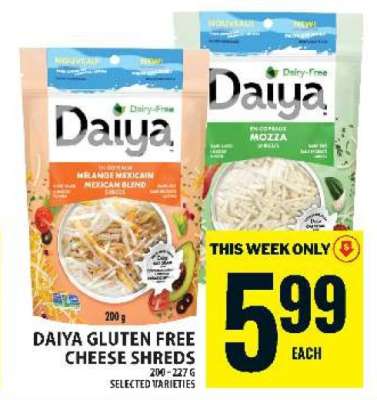 Daiya Gluten Free Cheese Shreds