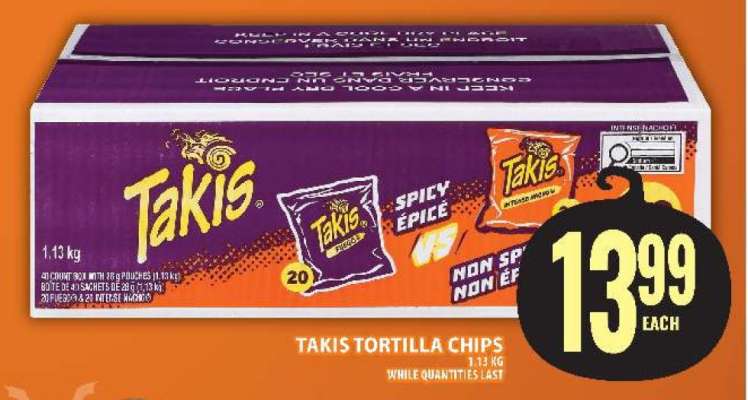 TAKIS TORTILLA CHIPS
