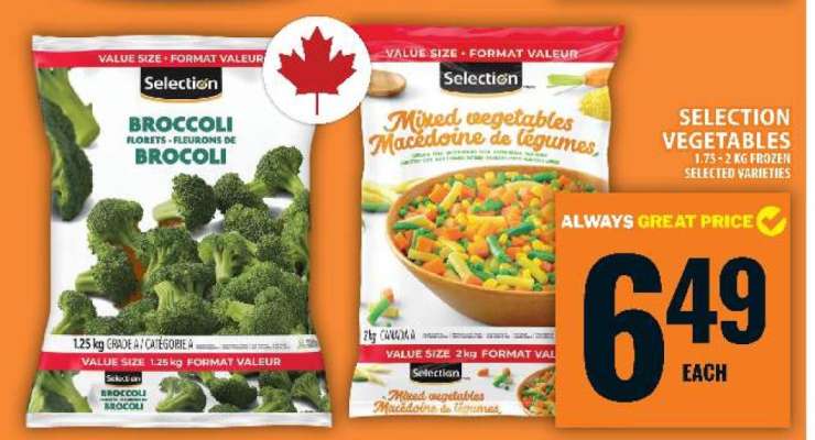 SELECTION VEGETABLES