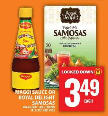 Maggi Sauce or Royal Delight Samosas