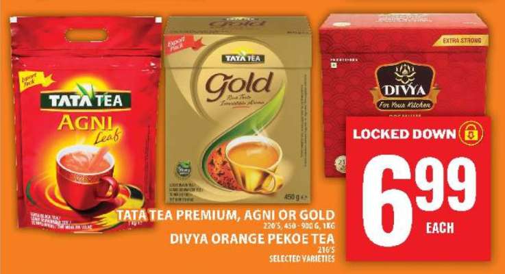 Tata Tea Premium, Agni or Gold, Divya Orange Pekoe Tea