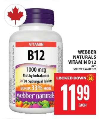 WEBBER NATURALS VITAMIN B12