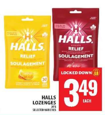 HALLS LOZENGES