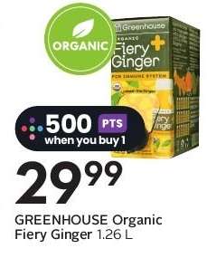 GREENHOUSE Organic Fiery Ginger 1.26 L