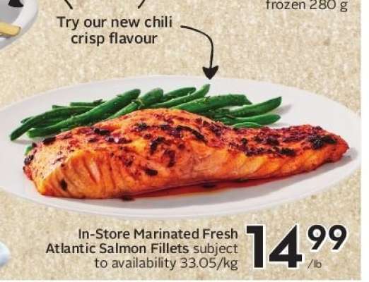In-Store Marinated Fresh Atlantic Salmon Fillets