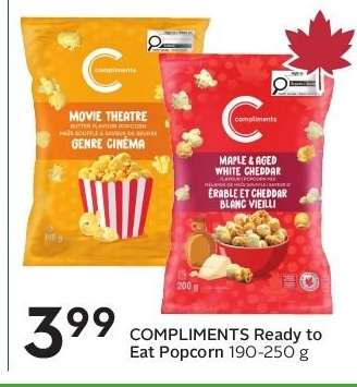 COMPLIMENTS Ready to Eat Popcorn