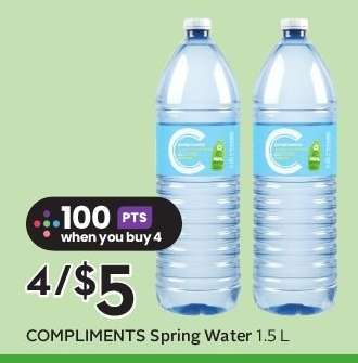 COMPLIMENTS Spring Water 1.5 L
