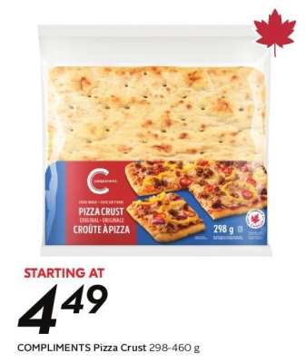 COMPLIMENTS Pizza Crust