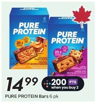 PURE PROTEIN Bars 6 pk