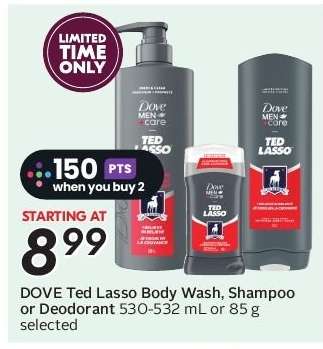 DOVE Ted Lasso Body Wash, Shampoo or Deodorant