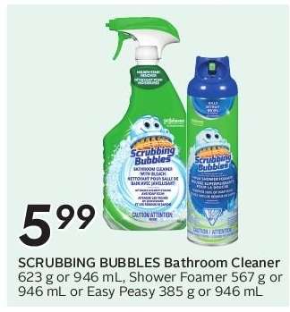SCRUBBING BUBBLES BATHROOM CLEANER