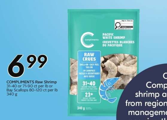 COMPLIMENTS Raw Shrimp