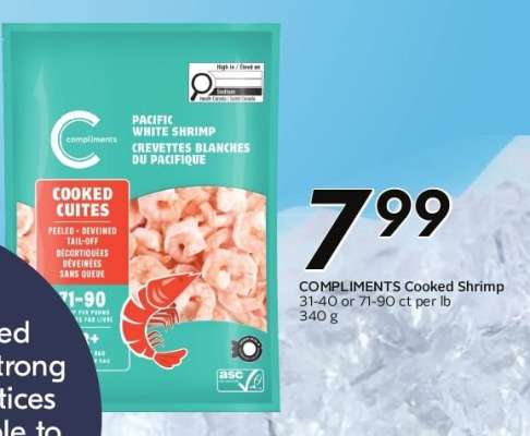 COMPLIMENTS Cooked Shrimp