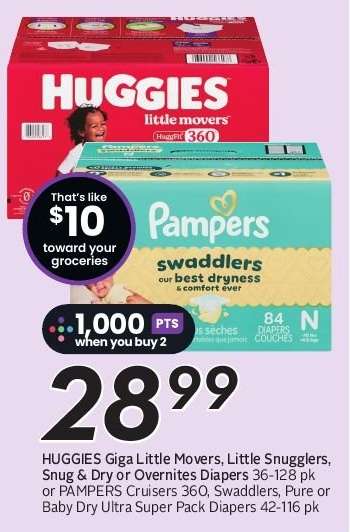HUGGIES & PAMPERS Diapers