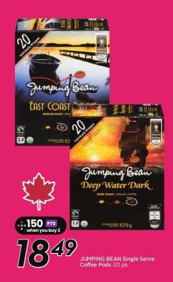 JUMPING BEAN Single Serve Coffee Pods 20 pk