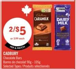 CADBURY CHOCOLATE BARS