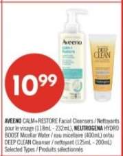 AVEENO CALM + RESTORE Facial Cleansers