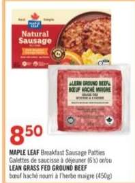 MAPLE LEAF Breakfast Sausage Patties