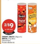 SUNCHIPS, CHEETOS (106g) or DORITOS (145g) Minis