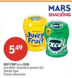 JUICY FRUIT or/ou EXCEL