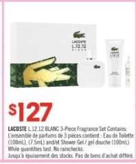 LACOSTE L.12.12 BLANC 3-Piece Fragrance Set