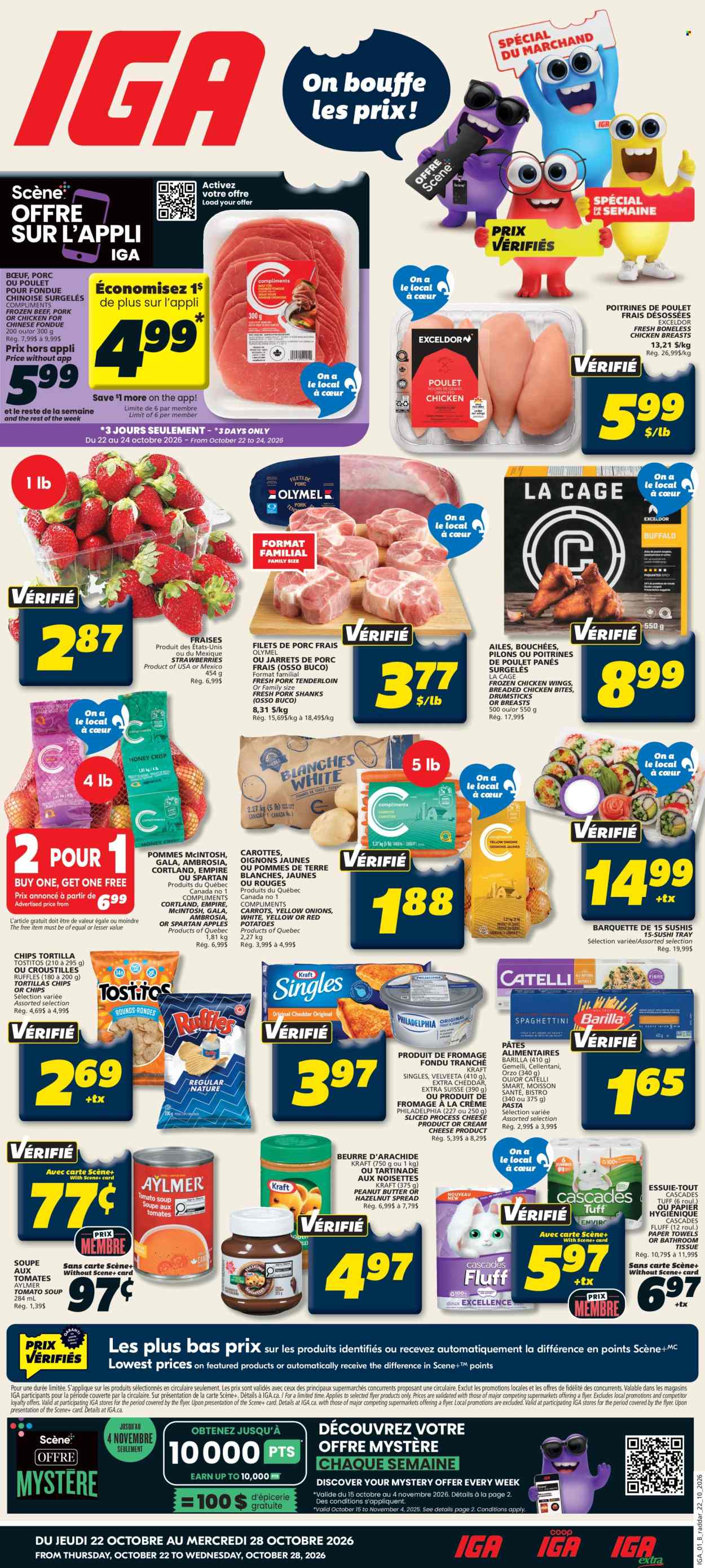 IGA flyer - October 22, 2026 - October 28, 2026. Page 1