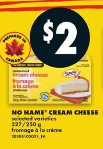 NO NAME® CREAM CHEESE