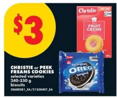 CHRISTIE or PEEK FREANS COOKIES