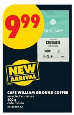CAFE WILLIAM GROUND COFFEE