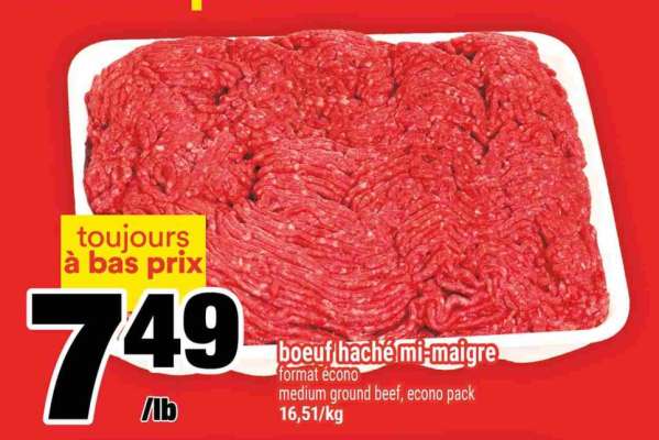 BŒUF HACHÉ MI-MAIGRE
