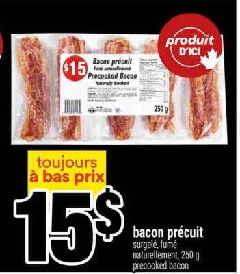 bacon précuit