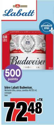 bière Labatt Budweiser