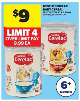 Nestlé Cerelac Baby Cereal