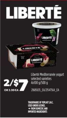 LIBERTÉ MÉDITERRANÉE YOGURT