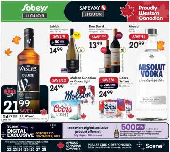 Sobeys Liquor Flyer - October 22, 2026 - October 28, 2026.