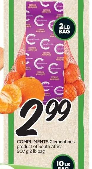 COMPLIMENTS Clementines