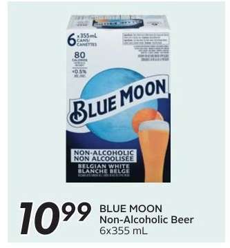 BLUE MOON Non-Alcoholic Beer 6x355 mL