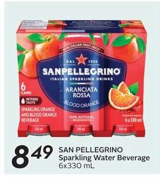 SAN PELLEGRINO Sparkling Water Beverage 6x330 mL