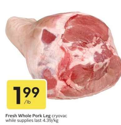 Fresh Whole Pork Leg