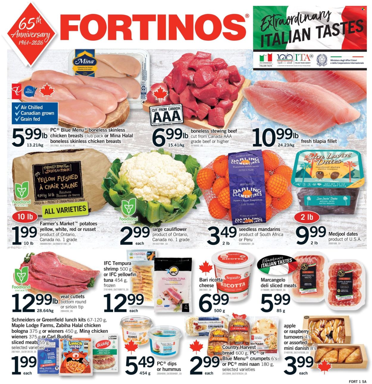 Fortinos flyer - October 22, 2026 - October 28, 2026. Page 1