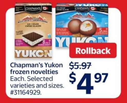 Chapman's Yukon frozen novelties